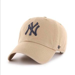 NY Yankees ’47 Brand Khaki CLEAN UP adjustable hat